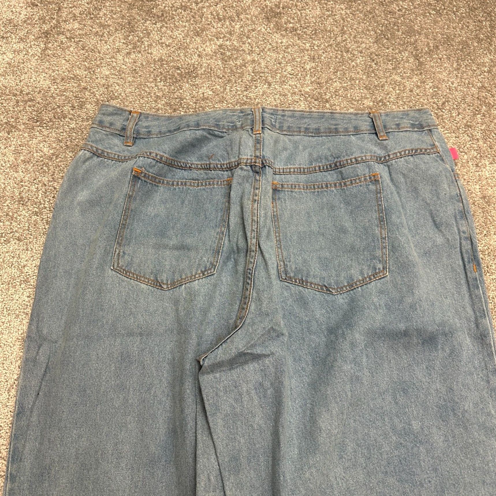 Vintage Woman Within Jeans Womens 18W Blue Denim Cotton Straight Casual Natural NWD Size 40" / US 18 - 4 Thumbnail
