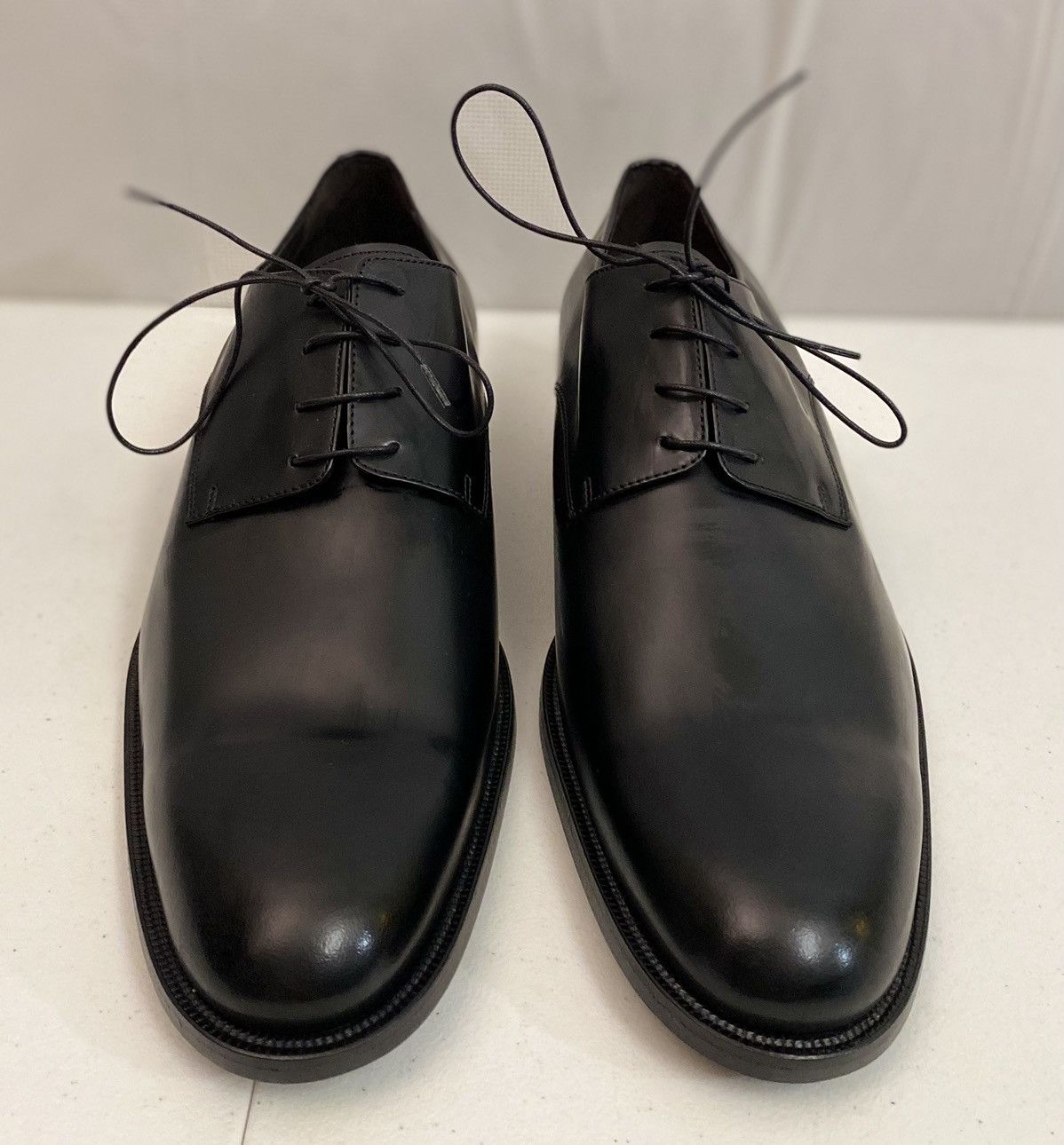 Dsquared2 Dsquared2 🇮🇹 Black Polished Leather Evening Derby 12 NEW Size US 12 / EU 45 - 4 Thumbnail