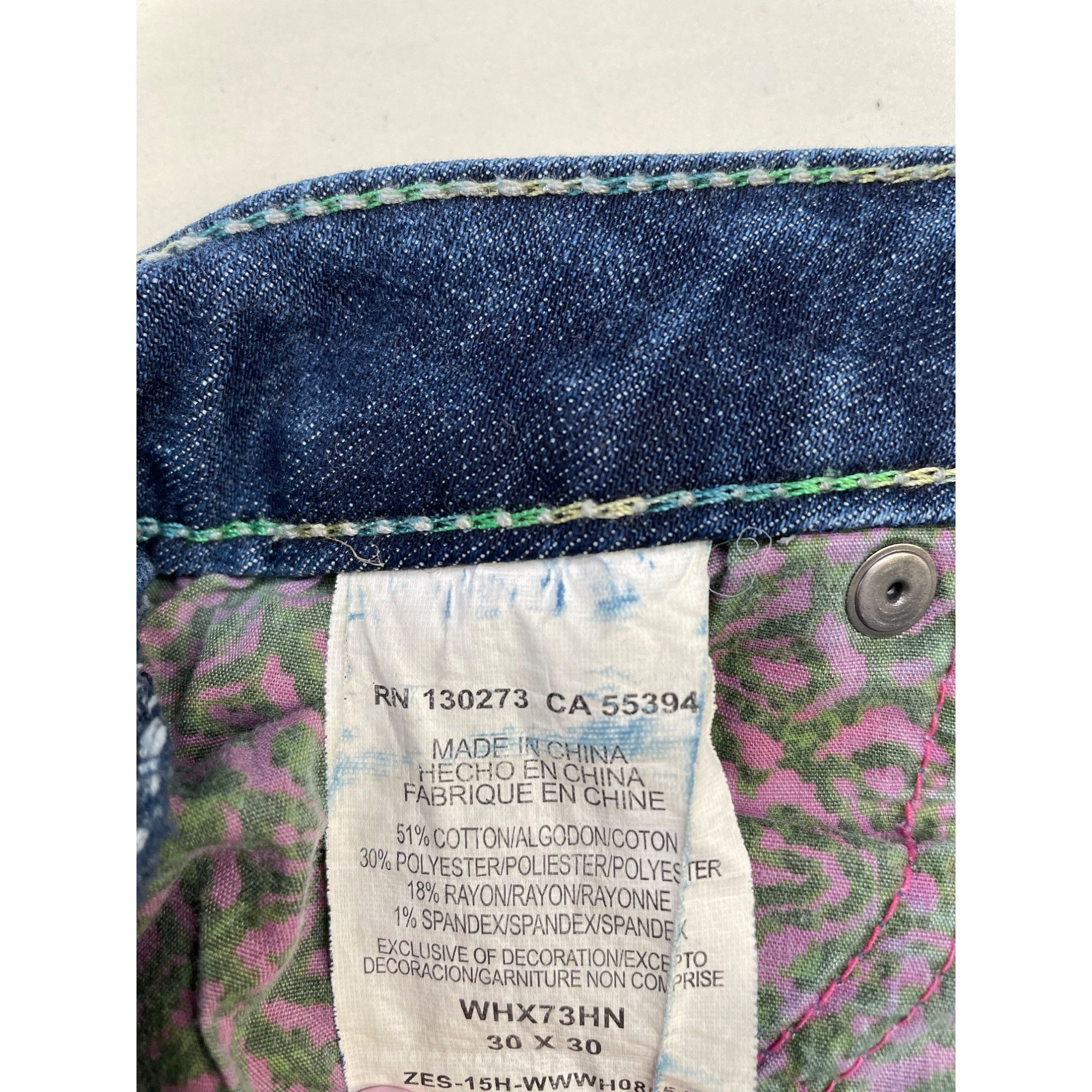 Other Rock 47 By Wrangler Women's Blue Jeans Flared Ultra Low rise Size 30" / US 8 / IT 44 - 7 Thumbnail