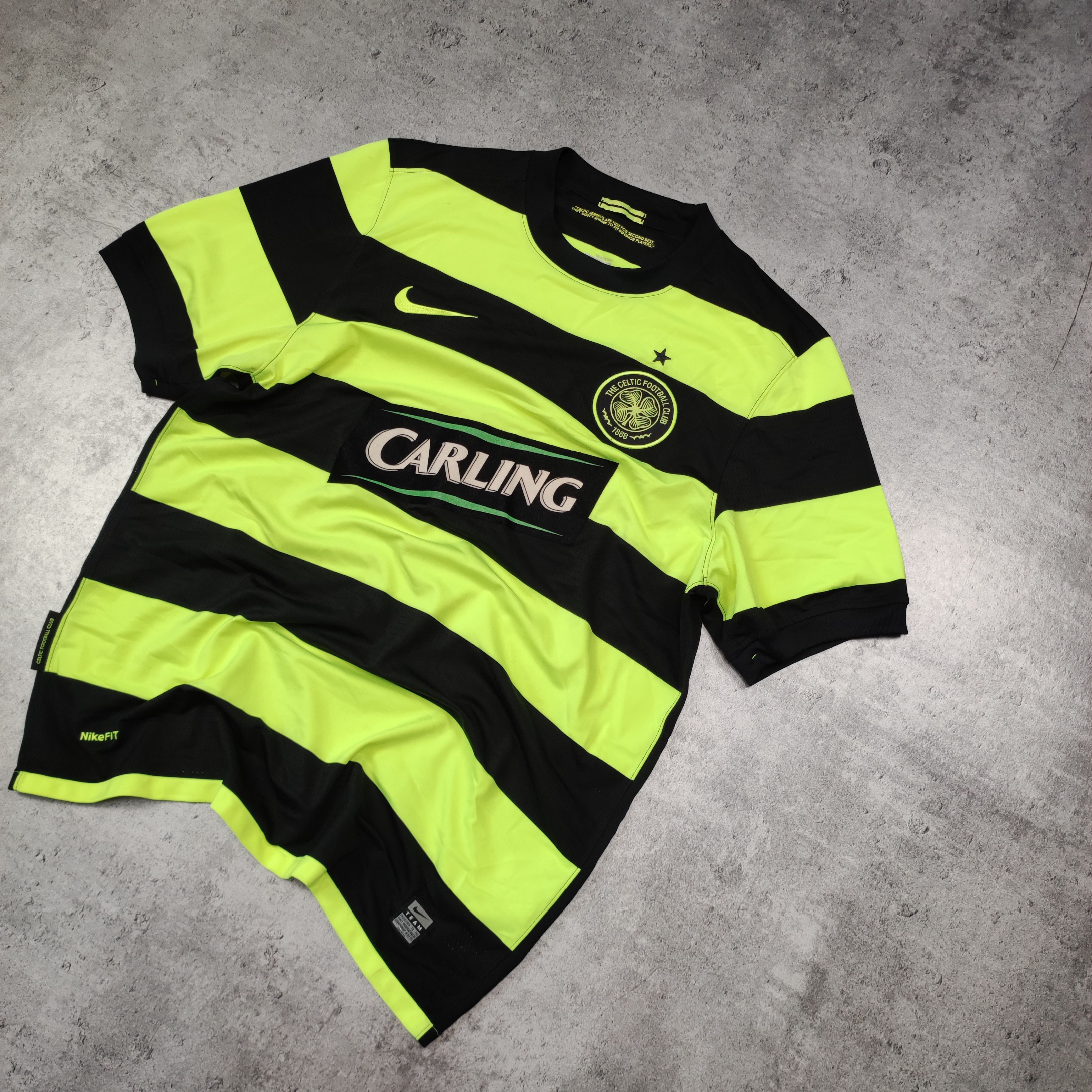 Vintage RARE Football Soccer Celtic Glasgow 2009 Away Jersey Nike Size US M / EU 48-50 / 2 - 2 Thumbnail