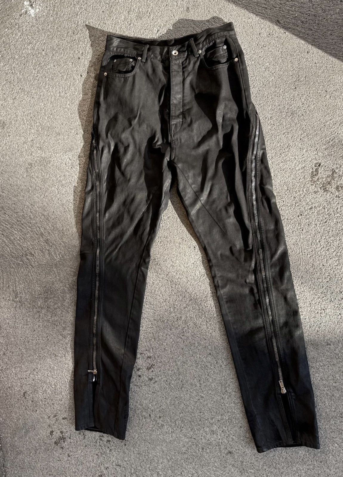 Rick Owens Rick Owens Waxed Bolan Banana Denim Sz.32 | Grailed
