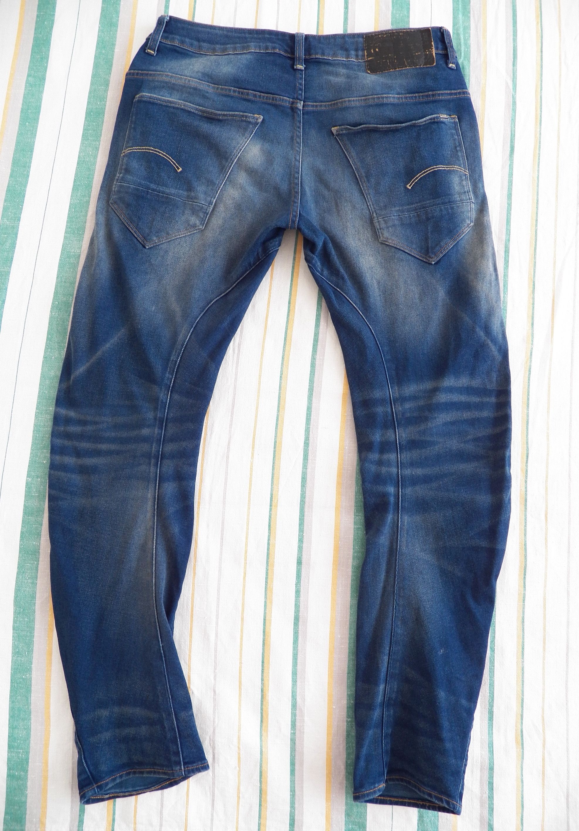 G-Star G-Star RAW Arc 3D Slim Mens Jeans W32 L30 Medium Blue Size US 32 / EU 48 - 6 Thumbnail