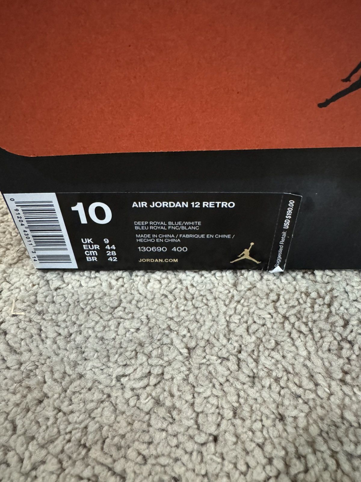Jordan Brand Jordan 12 Deep Royal 2016 Size US 10 / EU 43 - 7 Thumbnail