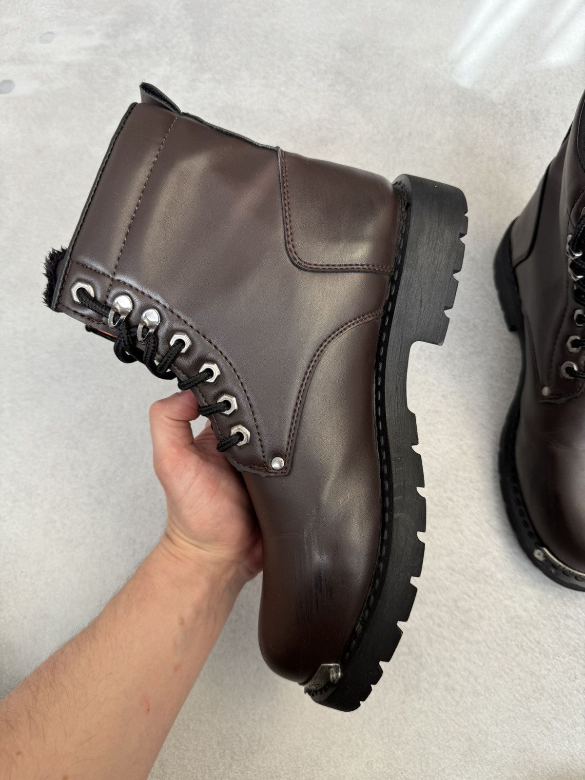 Harley Davidson Vintage Harley Davidson Brown Leather Insulated Boots US10 Size US 10 / EU 43 - 7 Thumbnail