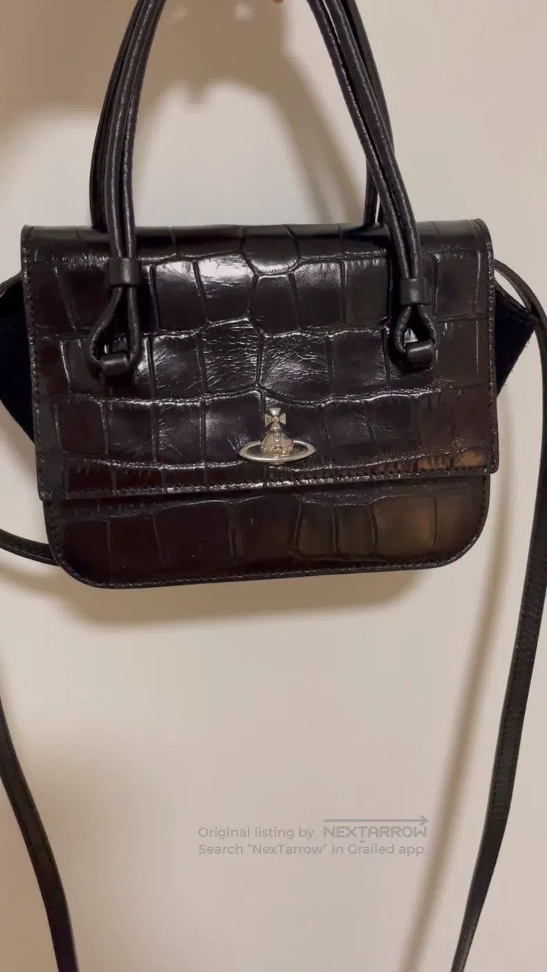 Vivienne Westwood Vivienne Westwood size os Small postman bag with handle, bl Size ONE SIZE - 1 Thumbnail