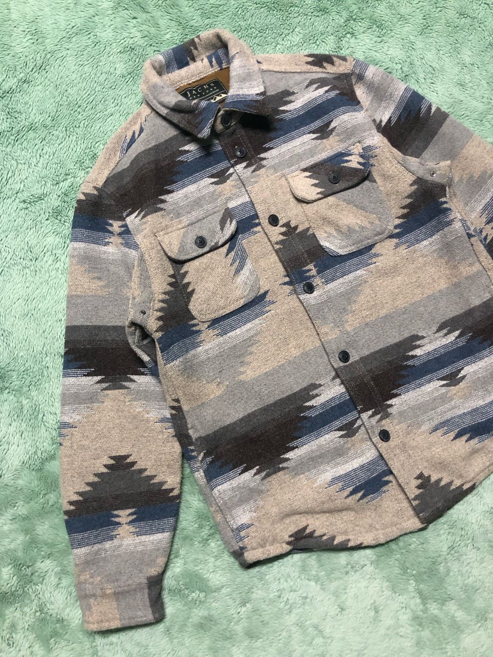 J.A.C.H.S. Mfg. Co. × Native JACHS NAVAJO SHIRT JACKET WOOL NATIVE DESIGN Size US M / EU 48-50 / 2 - 5 Thumbnail
