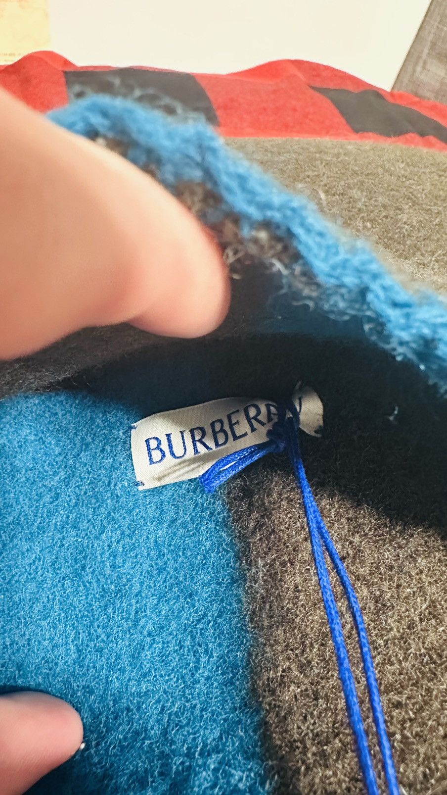 Burberry Burberry EKD Wool Cushion Kingfisher/snug Size ONE SIZE - 3 Thumbnail