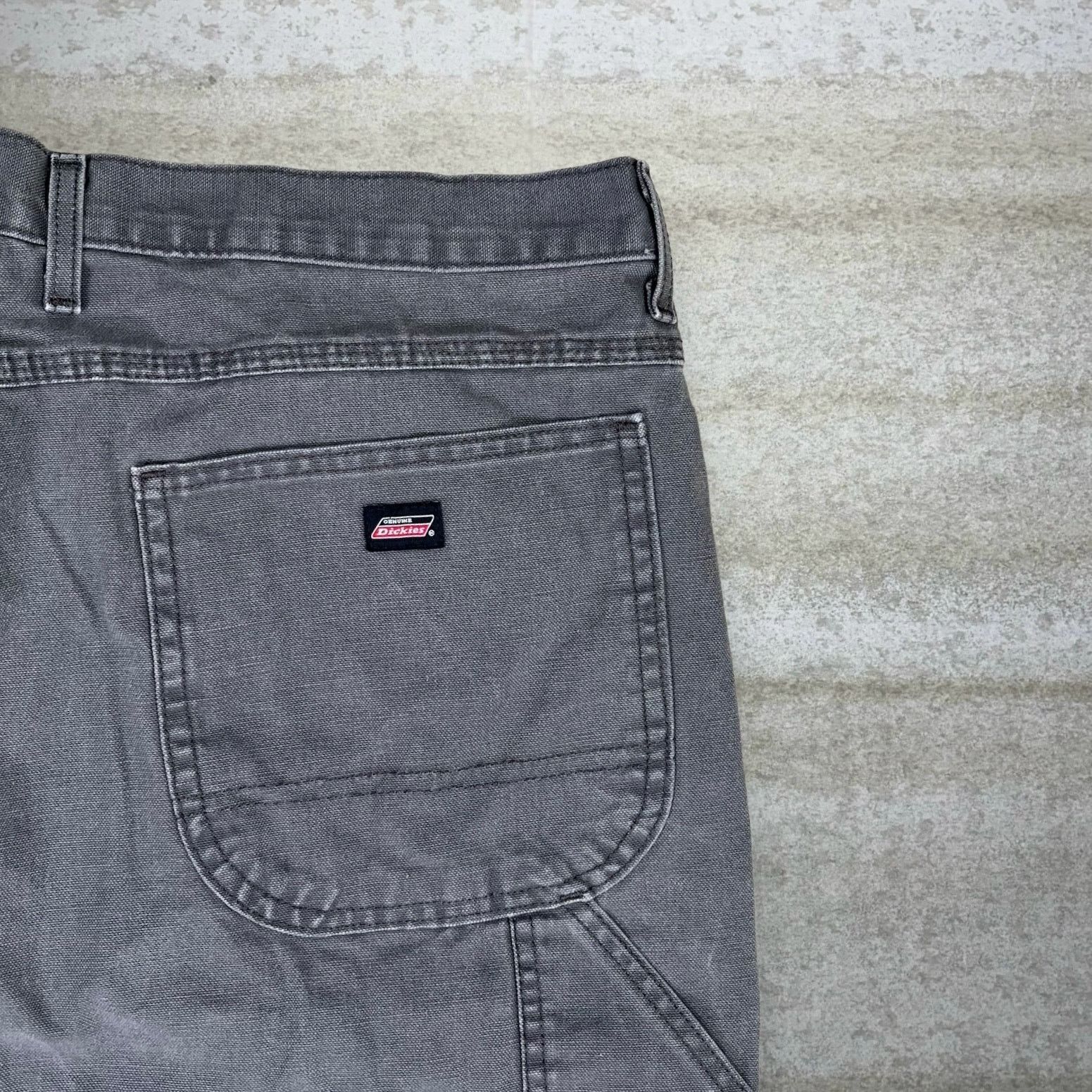 Dickies Vintage 90s Dickies Carpenter Pants 36x32 Baggy Grey Canvas Size US 36 / EU 52 - 3 Thumbnail