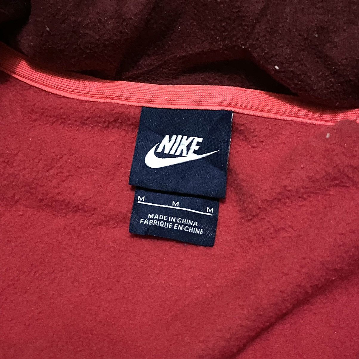 Nike × Vintage Nike nylon fleece vest hidden hoodie Size US M / EU 48-50 / 2 - 4 Thumbnail