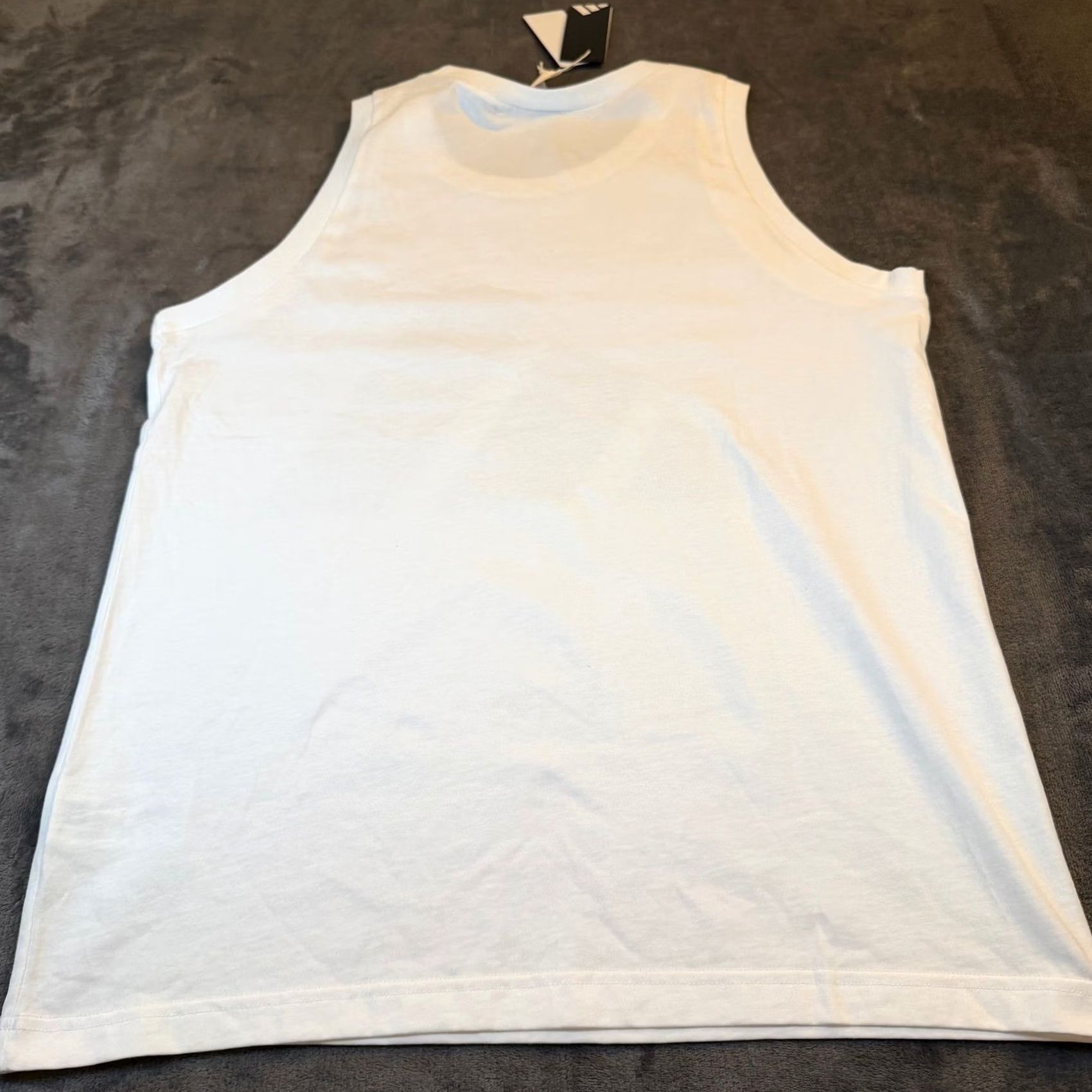 Adidas Adidas Tank Top Sleeveless Athletic White Black Mens M Graphic Print Logo Crew Neck Gym Training NWT Size US M / EU 48-50 / 2 - 4 Thumbnail