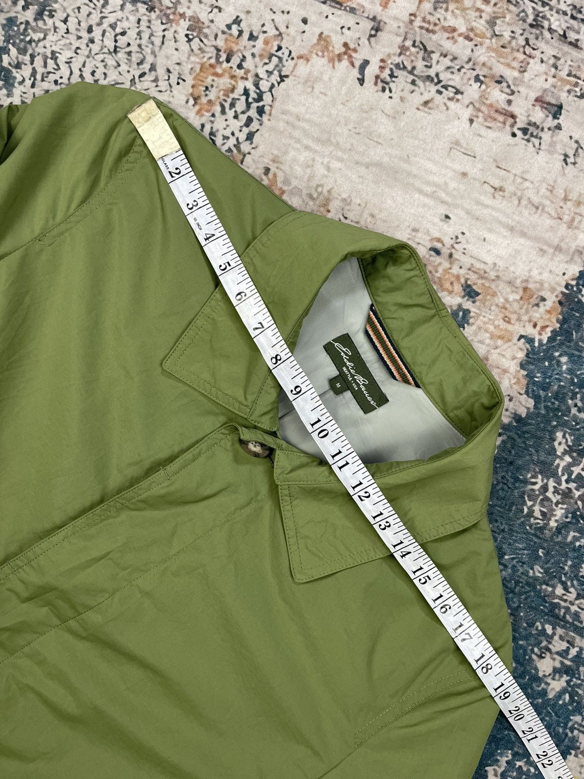 Eddie Bauer Eddie Bauer Lime Green Nylon Trench Coat Size US M / EU 48-50 / 2 - 11 Thumbnail