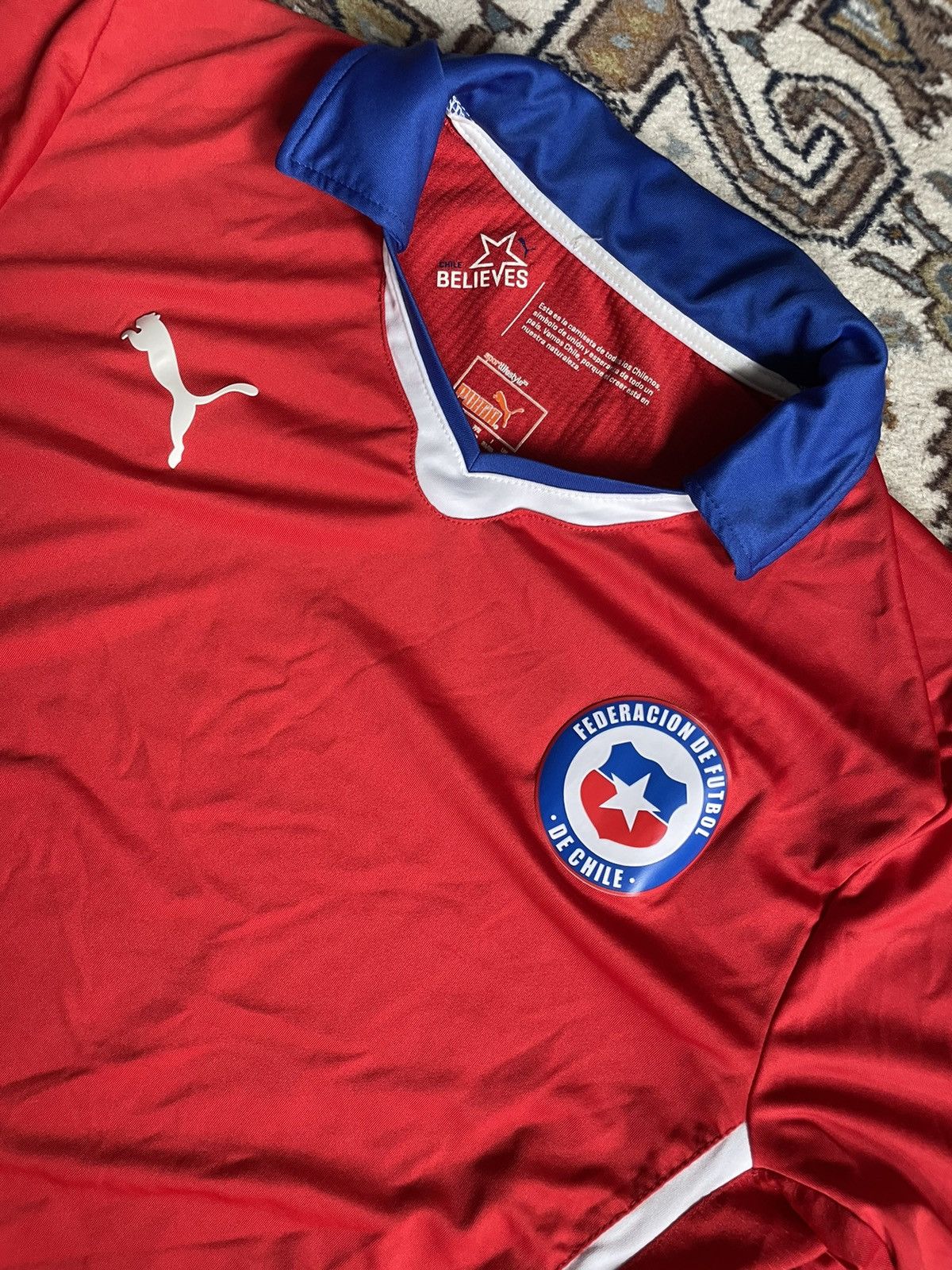 Puma × Vintage Vintage Chile 2014-15 Jersey Size US XL / EU 56 / 4 - 2 Thumbnail