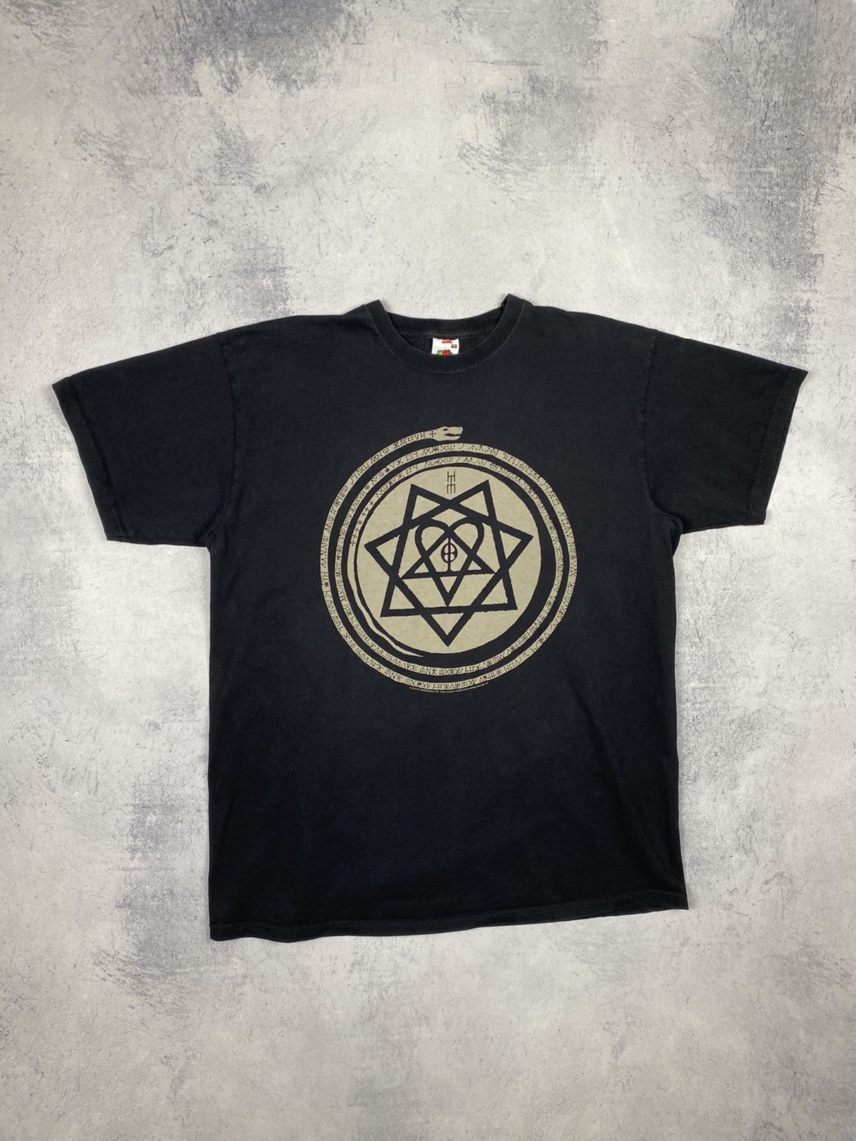Band Tees × Vintage 2013 HIM Goth Metal Heartagram Tour Tee Y2K Size US L / EU 52-54 / 3 - 2 Thumbnail