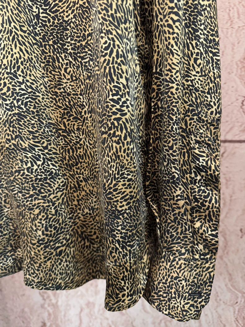 Yves Saint Laurent Saint Laurent size 38 20aw Mulberry Silk Leopard Shirt 250 Size US M / EU 48-50 / 2 - 2 Thumbnail