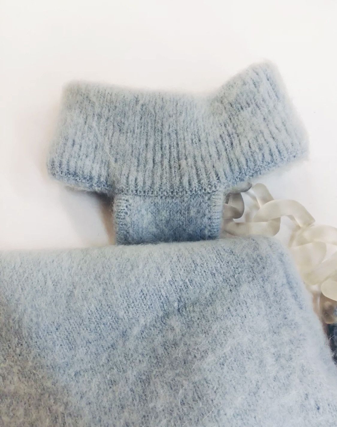 GCDS GCDS Mini Dress Size M Mohair Wool Blend Blue Knitted Size XS / US 0-2 / IT 36-38 - 5 Thumbnail