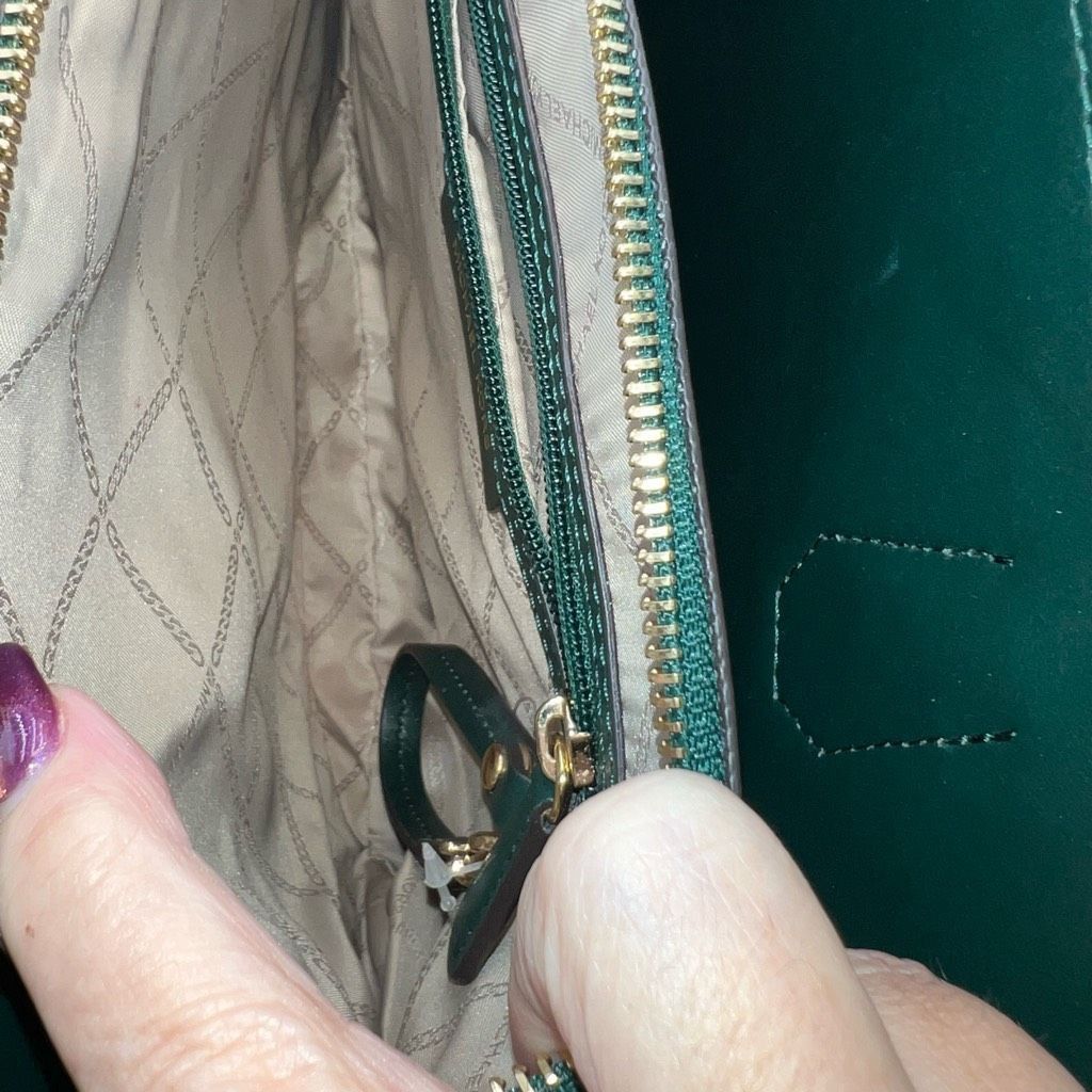 Michael Kors Michael Kors Mercer Large Saffiano Leather Tote Bag in Deep Green Size ONE SIZE - 10 Thumbnail