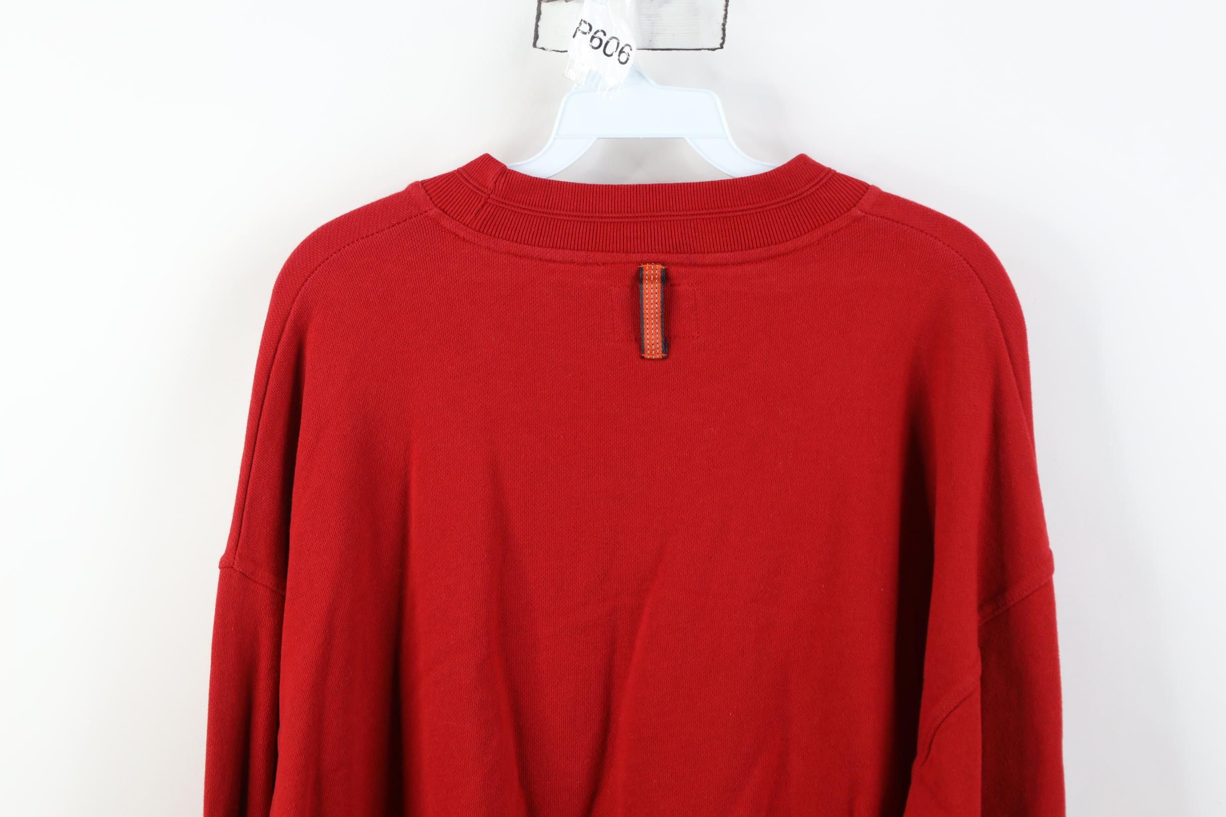 Nautica Vintage 90s Nautica Marine French Terry Sweatshirt Red Size US L / EU 52-54 / 3 - 13 Thumbnail