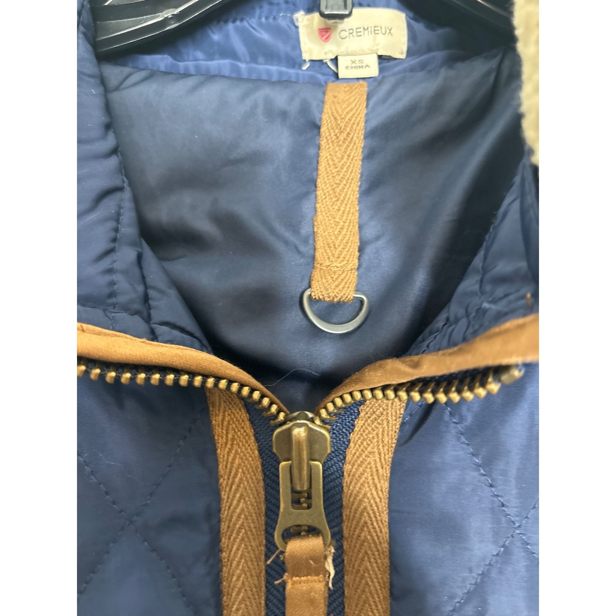 Daniel Cremieux CREMIEUX WOMEN'S BLUE SOFT SHELL QUILTED FRONT ZIP JACKET SZ Size S / US 4 / IT 40 - 5 Thumbnail