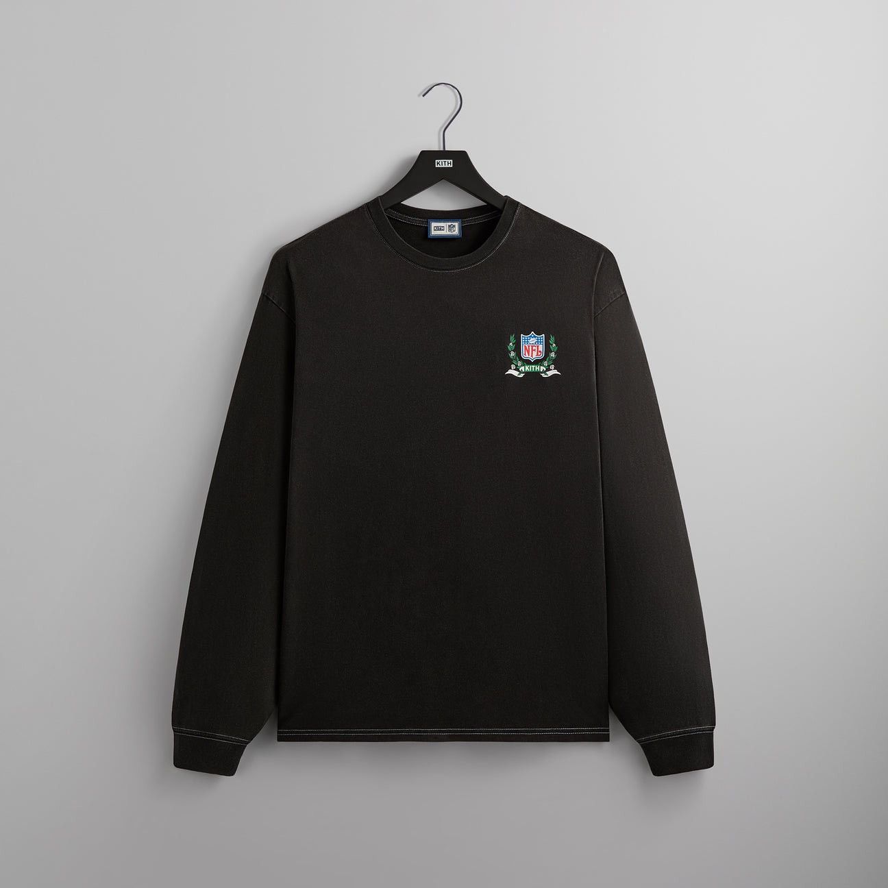 Kith × NFL Kith & '47 for the NFL: Jets Vintage Long Sleeve Tee Black Size US XL / EU 56 / 4 - 2 Thumbnail