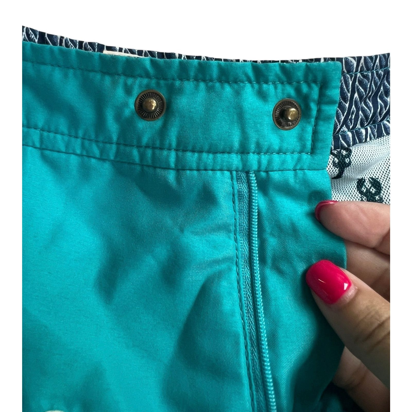 Ted Baker Ted Baker London Teal White Lobster Swim Shorts 6 (XXL) Size US 40 / EU 56 - 7 Thumbnail