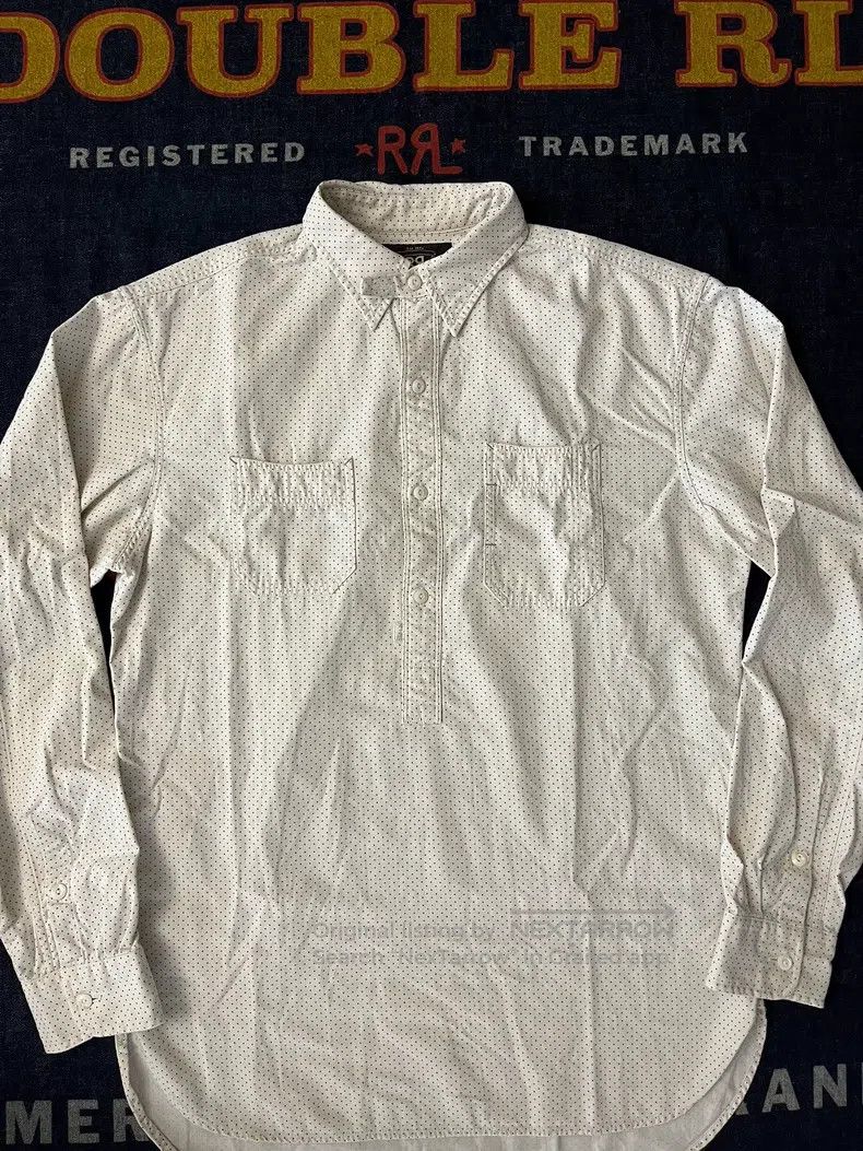 RRL Ralph Lauren RRL Ralph Lauren Early vintage pullover white workwear shi Size US S / EU 44-46 / 1 - 1 Thumbnail