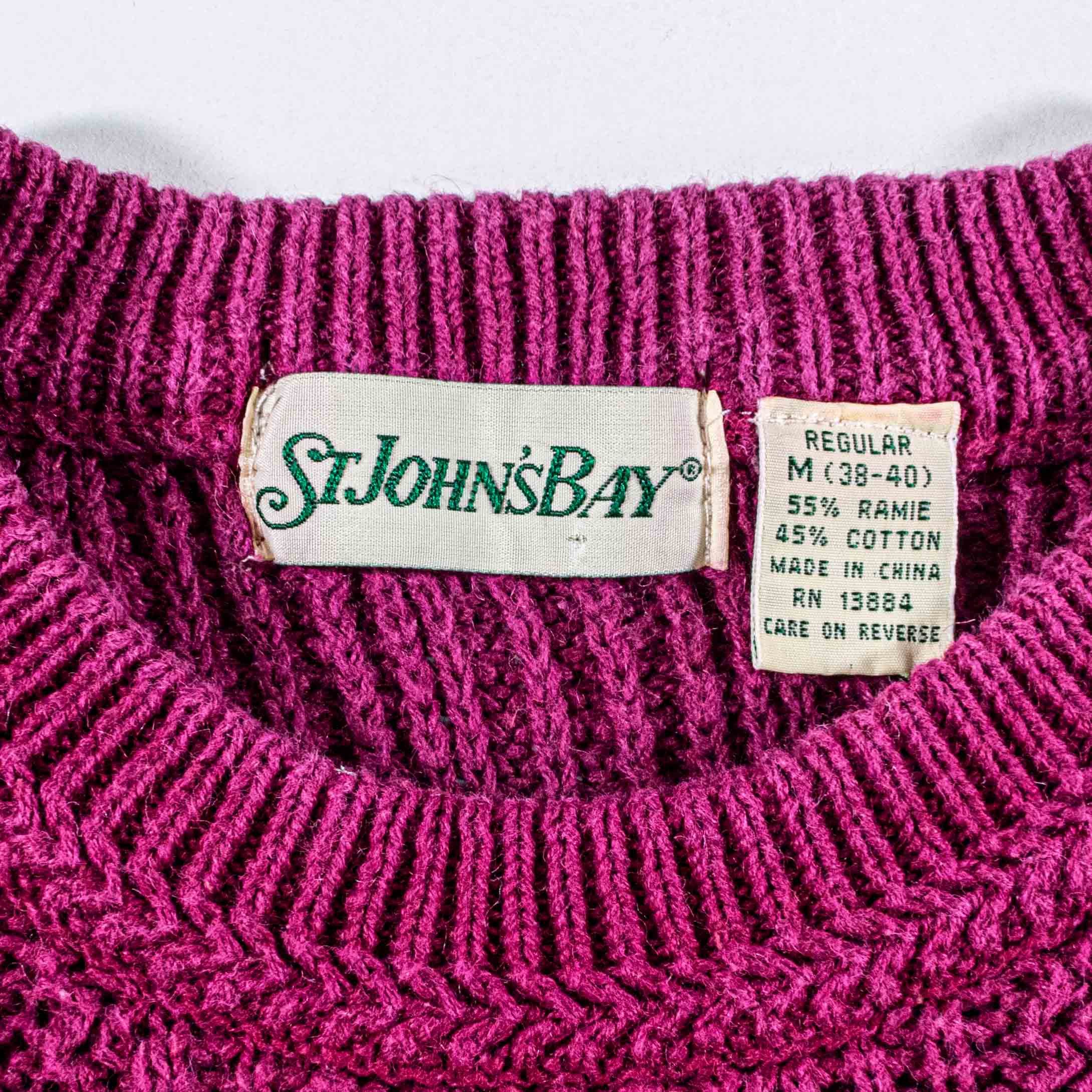 St. Johns Bay VTG St Johns Bay Fisherman Sweater Chunky Cable Knit Size US M / EU 48-50 / 2 - 6 Thumbnail