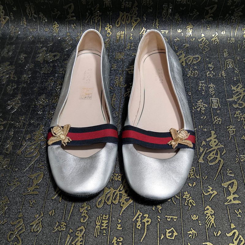 Gucci Gucci Silver Bee Ballet Flats Size US 7.5 / EU 40-41 - 9 Thumbnail