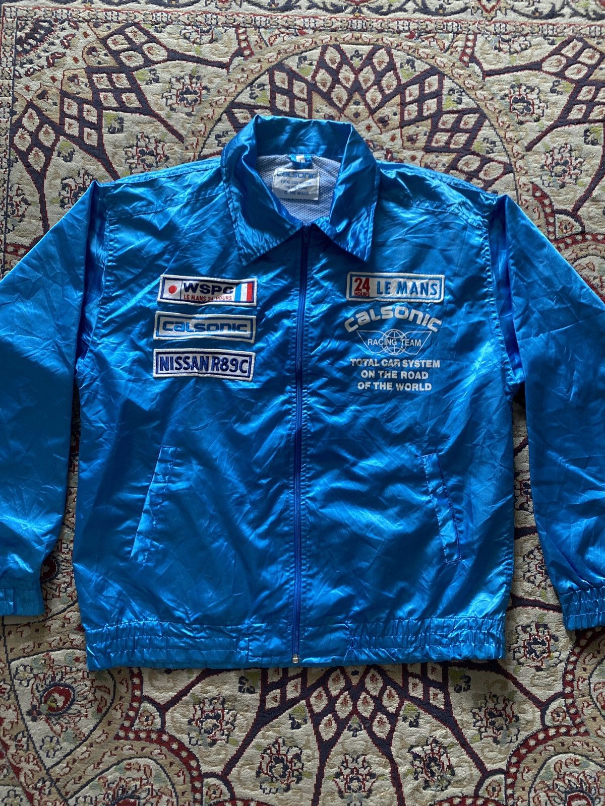 Gear for Sports Vintage Calsonic Nissan Racing Team Jacket Le Mans 24H WSPC Size US L / EU 52-54 / 3 - 2 Thumbnail