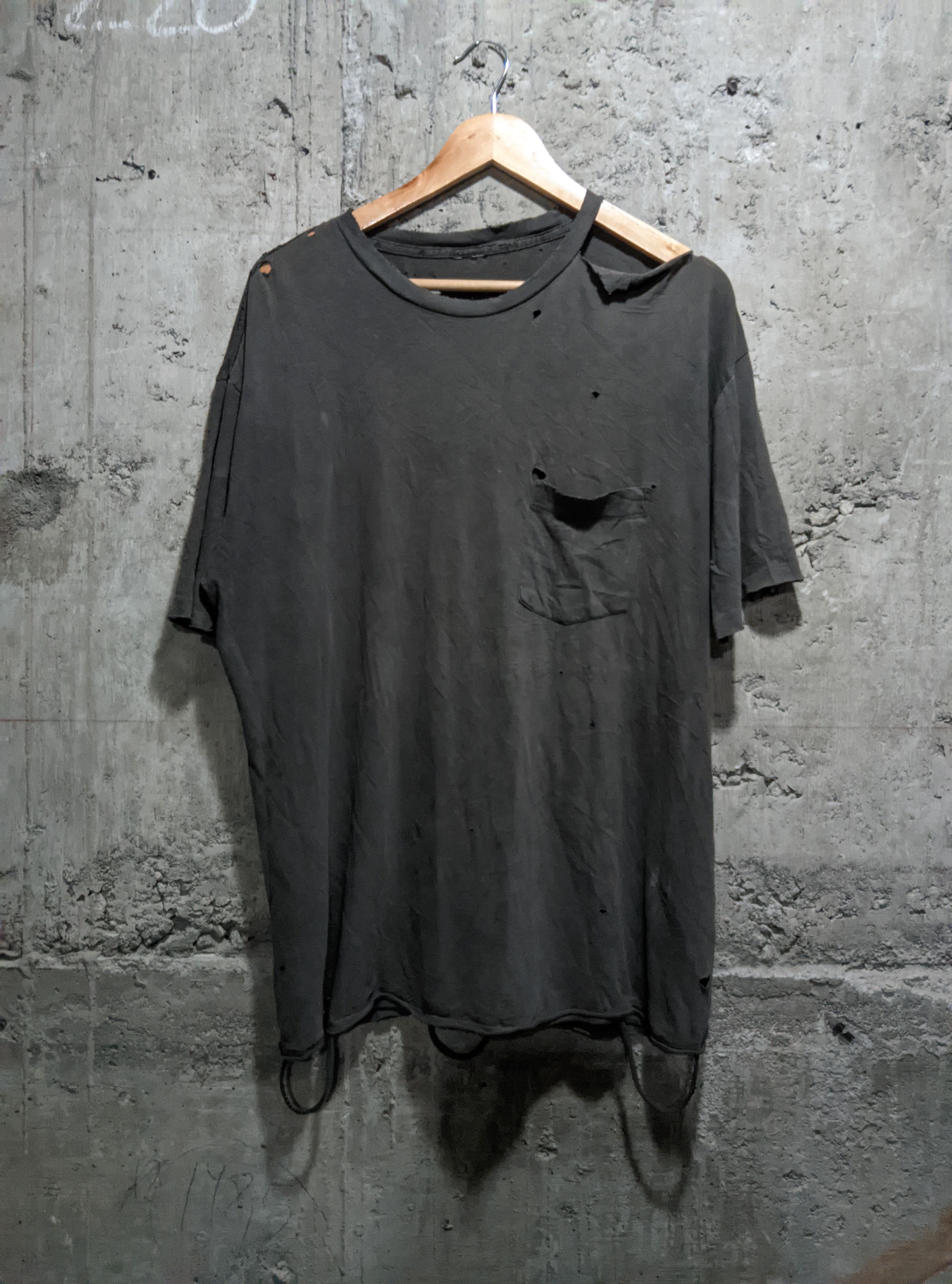 Vintage Vintage 90s destroyed thrashed faded blank erd Size US XL / EU 56 / 4 - 1 Thumbnail