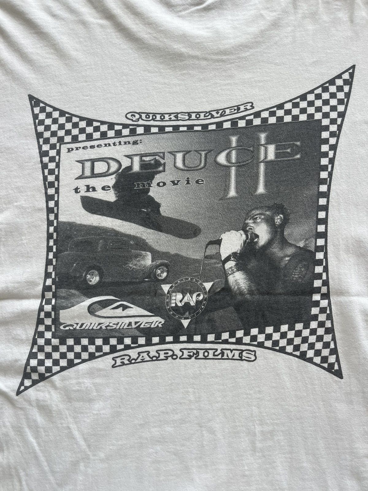 Quiksilver Vtg QUIKSILVER DEUCE II The Movie R.A.P. Films 90’s Tshirt Size US XL / EU 56 / 4 - 8 Thumbnail