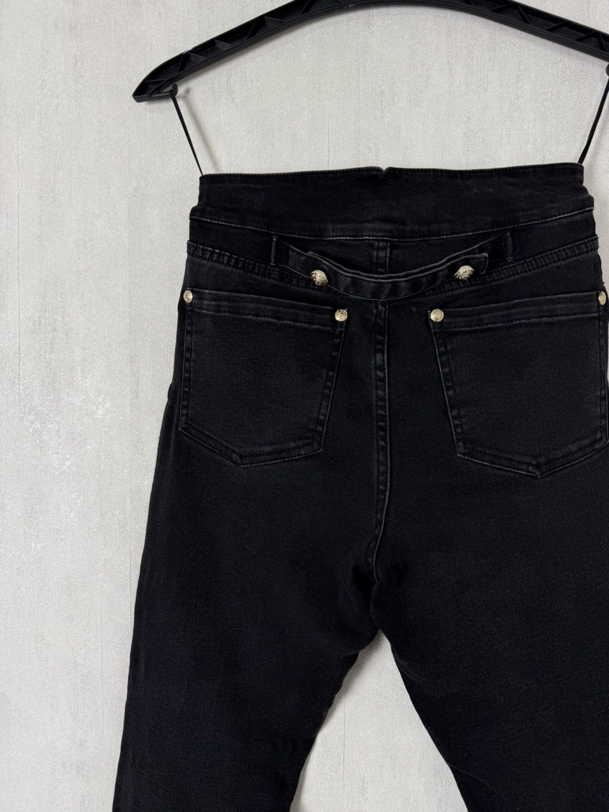 Balmain Balmain Paris Women’s Gold Buttons Denim Jeans Pants Size 36 Size 26" / US 2 / IT 38 - 11 Thumbnail