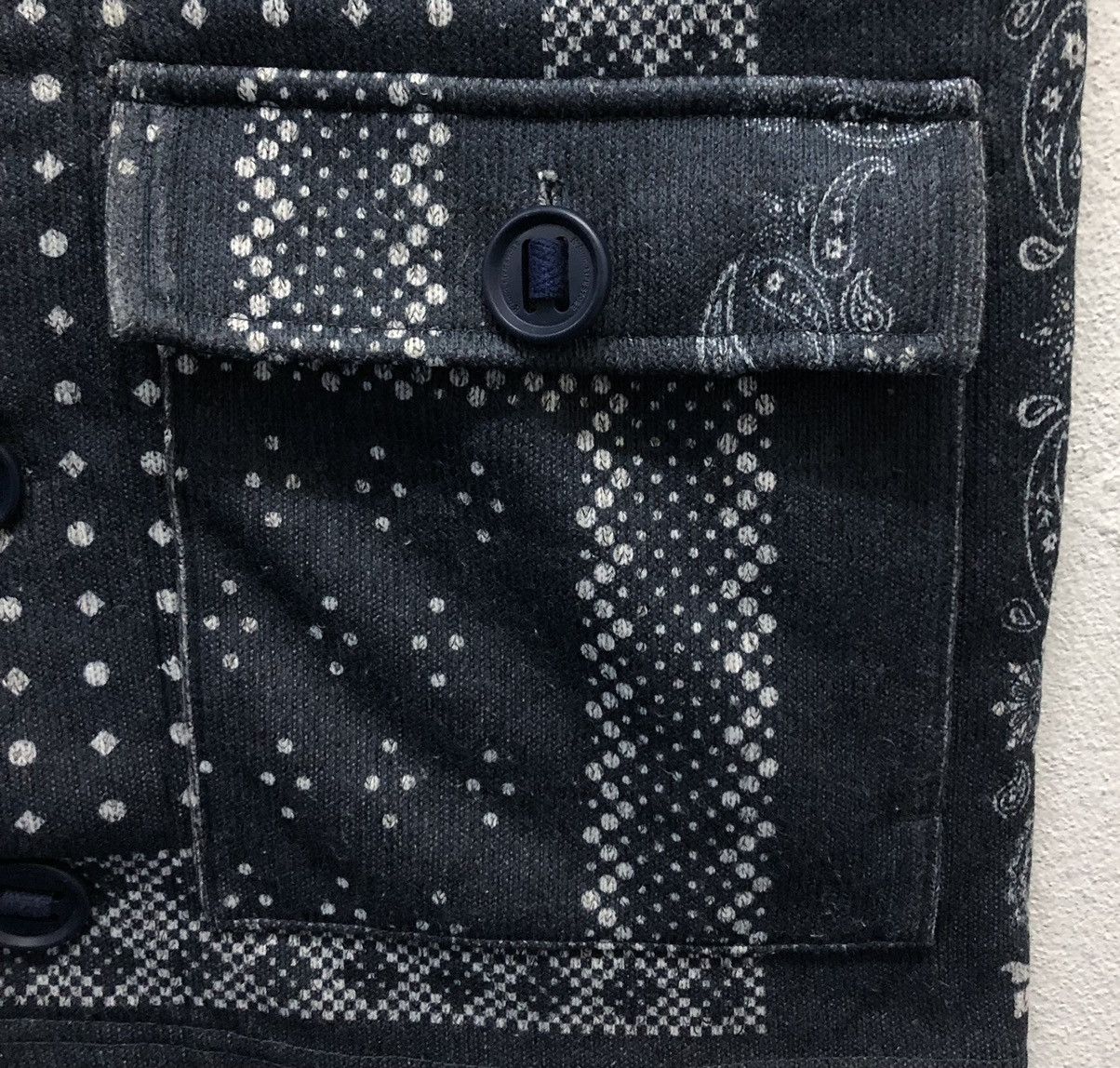 Beams Japan B:MING by BEAMS Navy Bandana Patchwork Chore Jacket Size US S / EU 44-46 / 1 - 4 Thumbnail