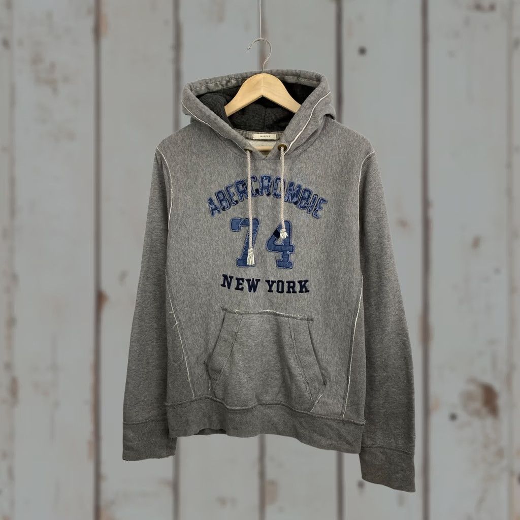 Abercrombie & Fitch Abercrombie & Fitch New York Hoodie M Gray Y2K Opium Style Rare Mens Hoodie Size US M / EU 48-50 / 2 - 1 Thumbnail