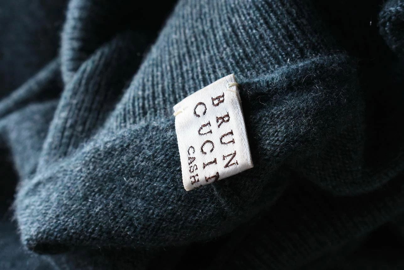 Brunello Cucinelli Women's Brunello Cucinelli Dark Green Turtleneck Size XS Size XS / US 0-2 / IT 36-38 - 4 Thumbnail