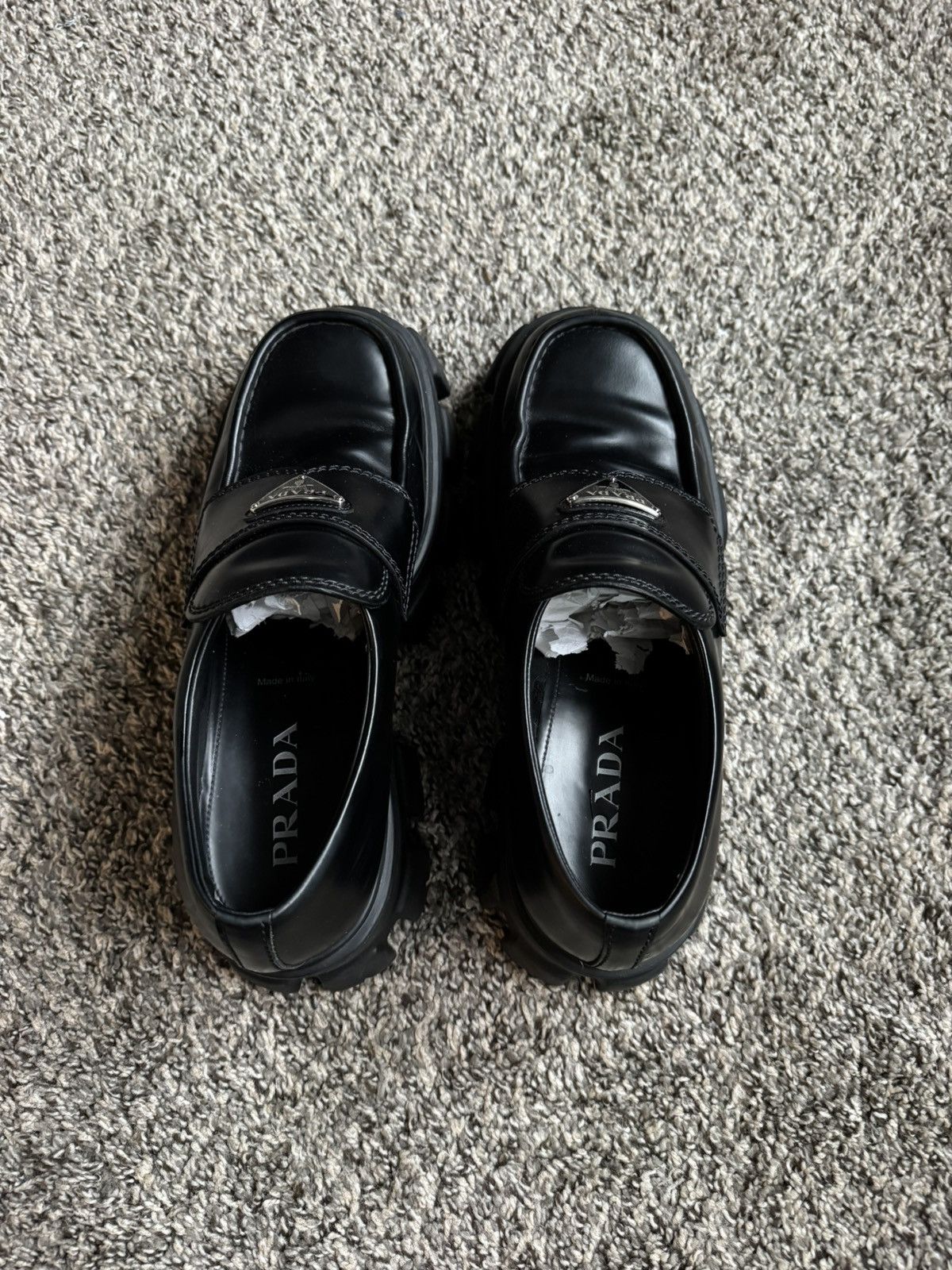 Prada Prada Monolith Brushed Leather Loafer. Size US 9 / EU 42 - 5 Thumbnail