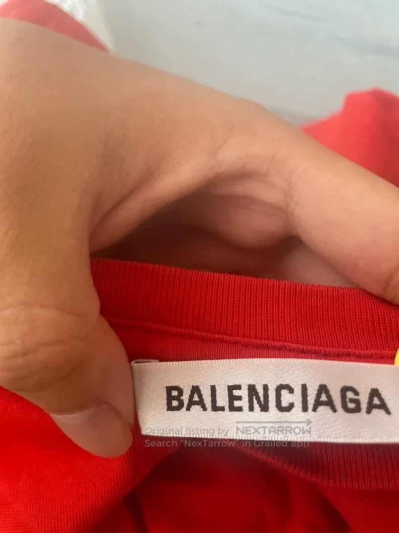 Balenciaga Balenciaga Red Hot Wave T-Shirt Size US XS / EU 42 / 0 - 3 Thumbnail