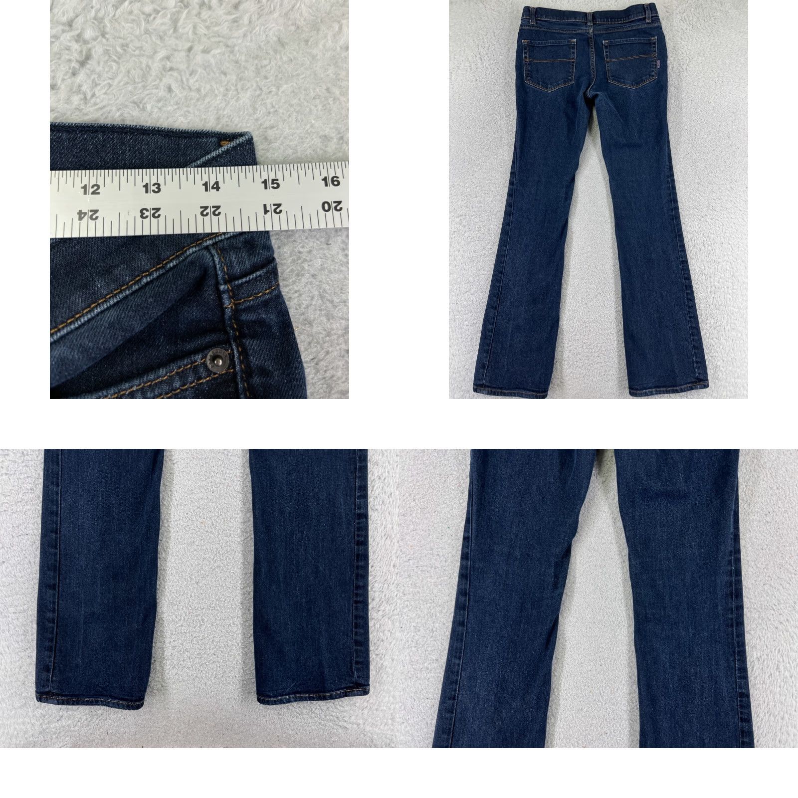 Patagonia Patagonia Jeans Womens 28 Blue Denim Dark Wash Low Rise Bootcut 28x31 Size 24" / US 00 / IT 34 - 9 Thumbnail