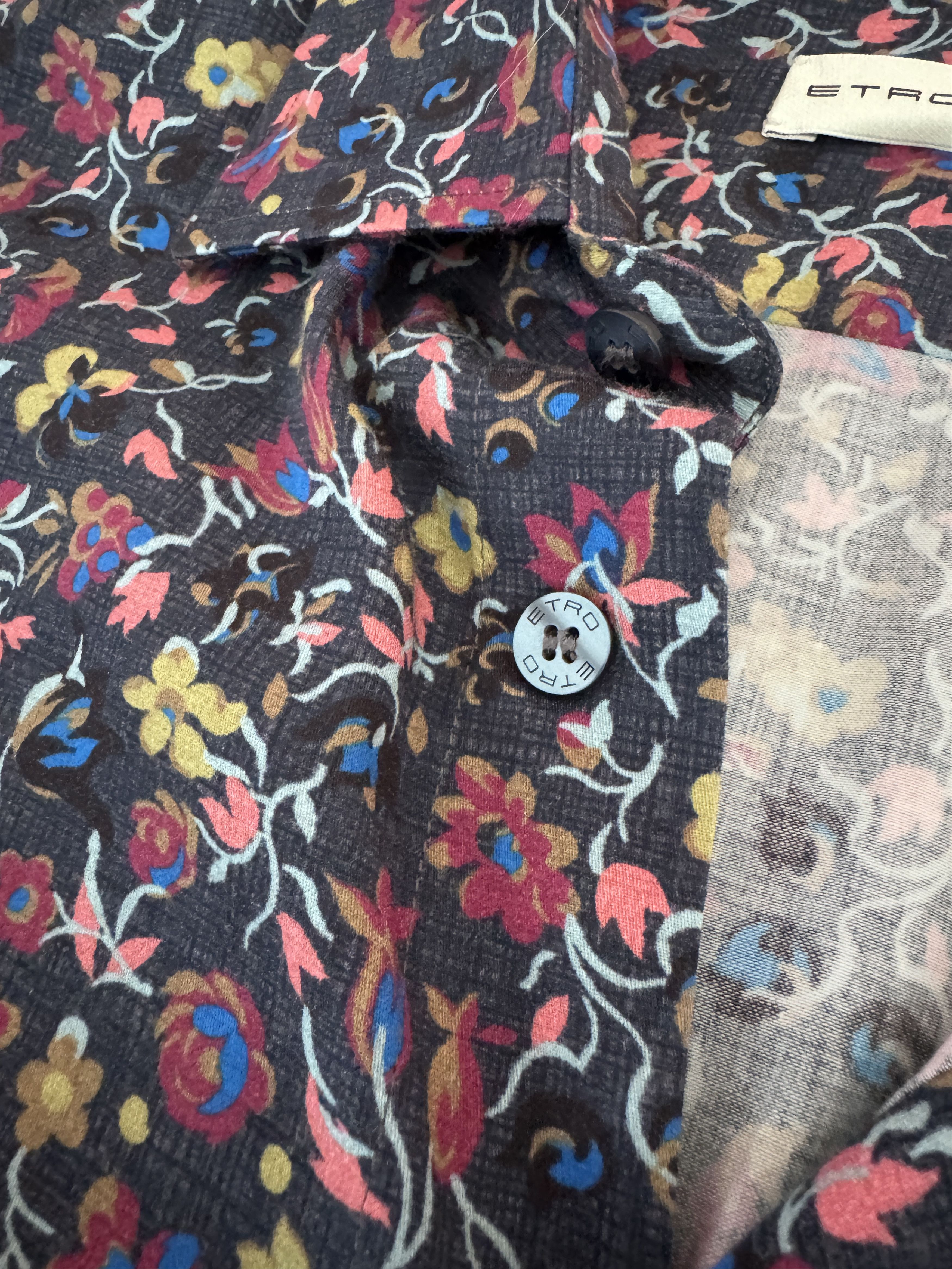 Etro Paisley multicolor shirt Size US XL / EU 56 / 4 - 3 Thumbnail