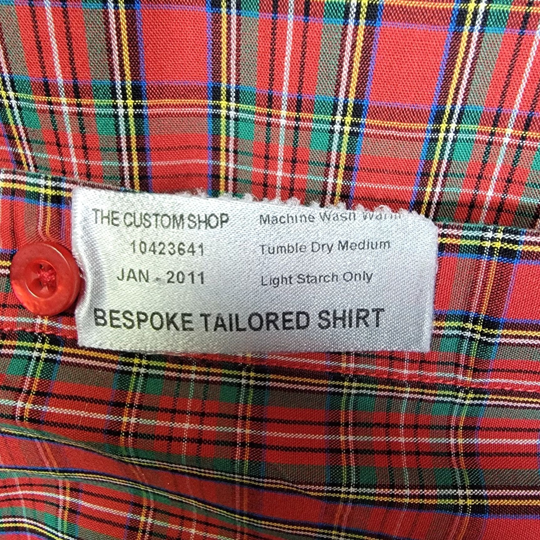 Vintage the custom shop dress shirt mens 3xl plaid business casual button down shirt Mens Size US XXL / EU 58 / 5 - 3 Thumbnail