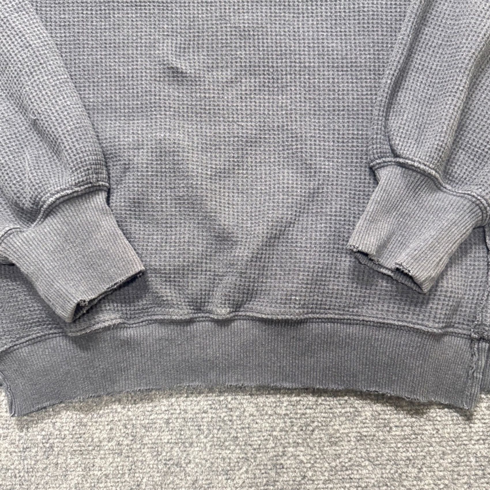 Vintage American Eagle Long Sleeve Shirt Mens Medium 100% Cotton Black Blank Lounge Grunge Size US M / EU 48-50 / 2 - 7 Thumbnail