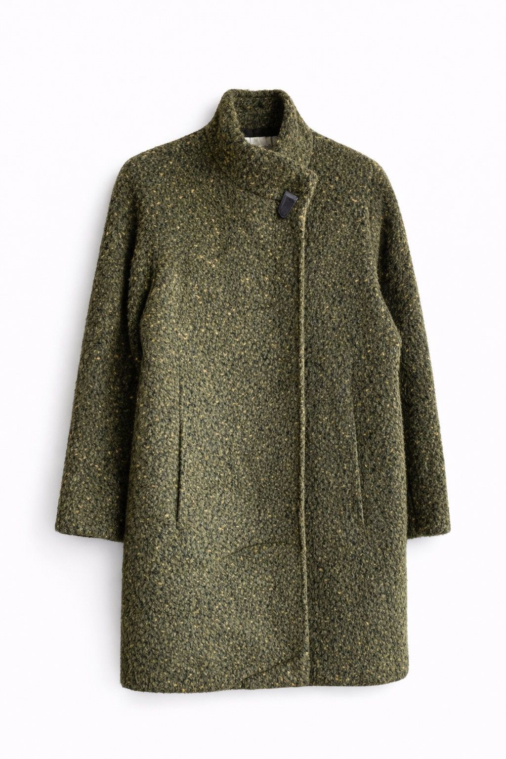 Japanese Brand Vintage Lapislazuli Wool Blend Long Coat Olive Green Size M / US 6-8 / IT 42-44 - 1 Thumbnail