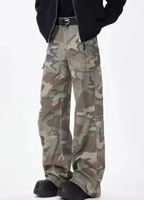 Jean Asakawa x Arisa Cargo Camo Stacked Pants Size US 27 - 5 Thumbnail