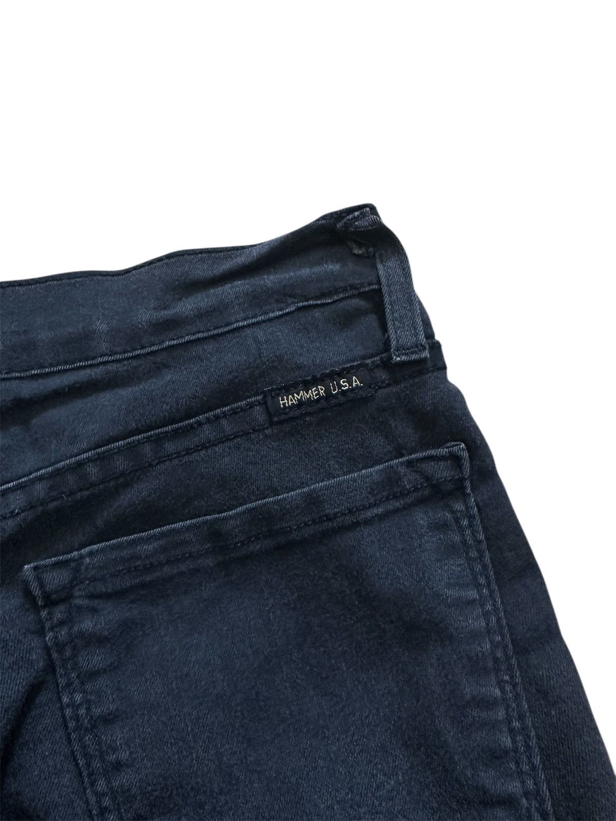 Other Black Skinny Jeans Shredded Rose Details Stretch Fit Size 27" / US 4 / IT 40 - 9 Thumbnail
