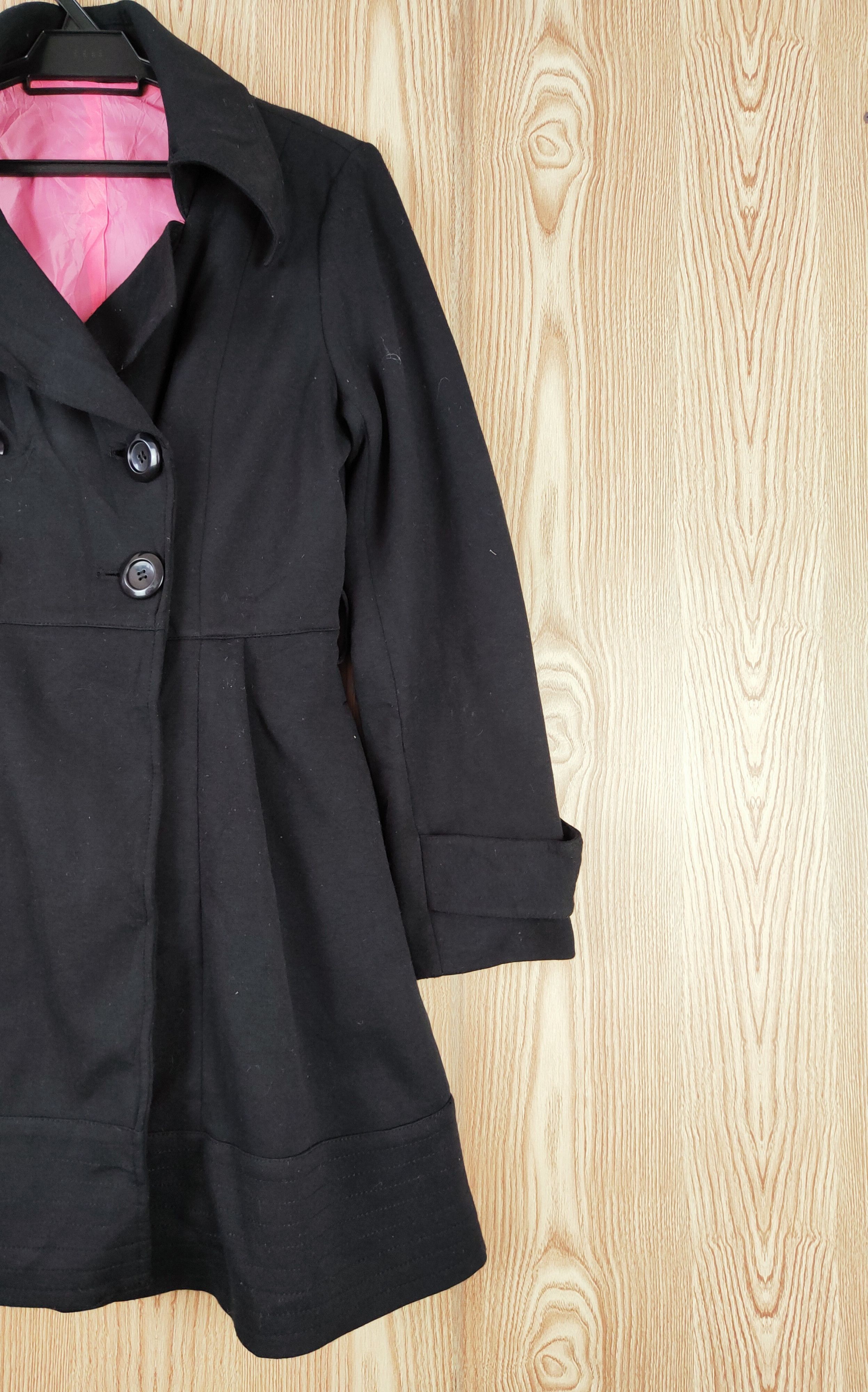 Japanese Brand × Vintage Crazy Angel Black Skirt Coats (Winter Comfortable design) Size L / US 10 / IT 46 - 6 Thumbnail