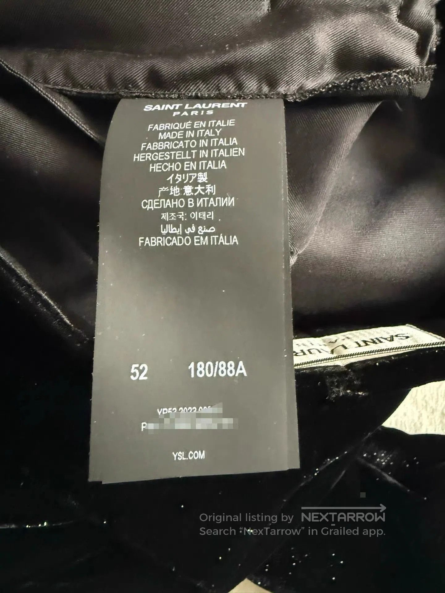 Saint Laurent Paris Black Velvet Blazer & Pants Set. Size US M / EU 48-50 / 2 - 9 Thumbnail