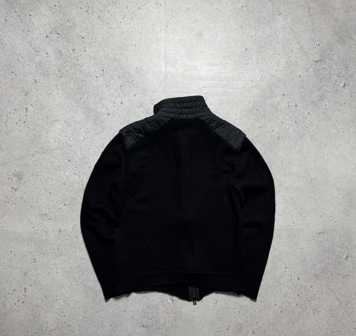 Belstaff Belstaff Women’s Wool Sweater 1/4 Zip Black Nylon Size XL Size XL / US 12-14 / IT 48-50 - 9 Thumbnail