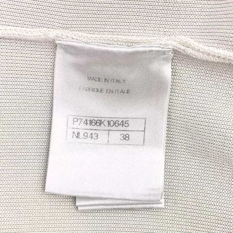 Chanel Chanel White logo sequin embroidery stand-up collar zipper Size XS / US 0-2 / IT 36-38 - 6 Thumbnail