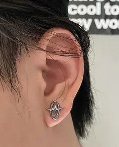 Other Retro Punk Black Thorn Hoop Earrings Size ONE SIZE - 7 Thumbnail