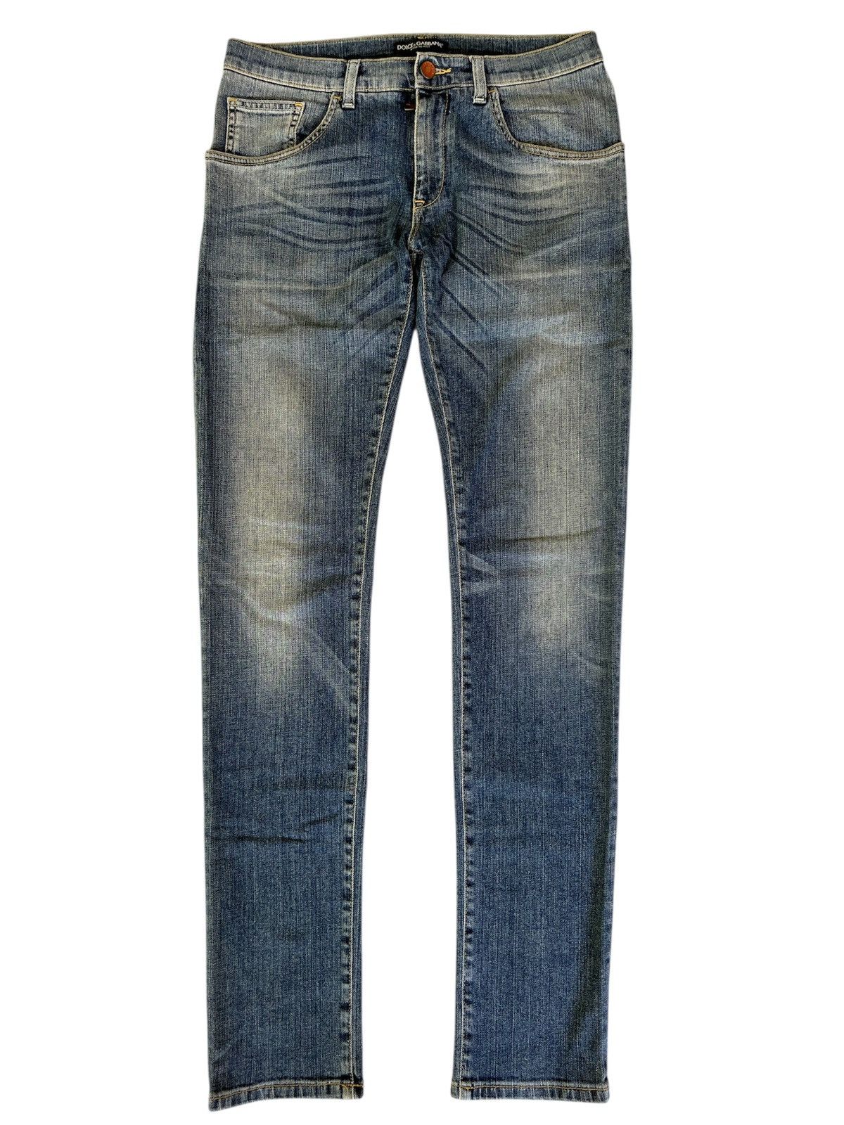 Dolce & Gabbana 💥Luxury Authentic D&G SS15 Blue Faded Denim Made In Italy Size US 31 - 1 Thumbnail