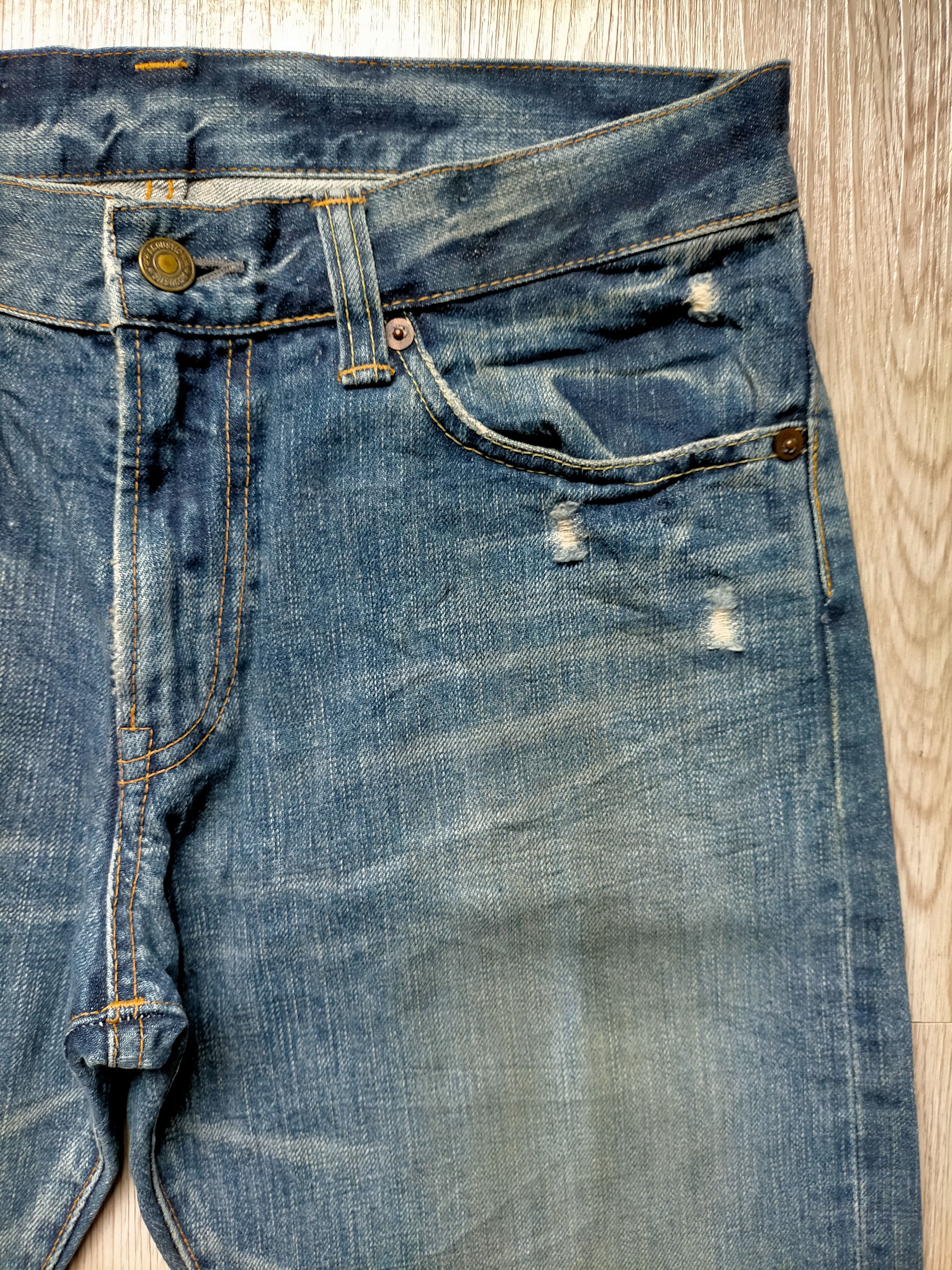 Hysteric Glamour × Japanese Brand Made in Japan Acoustic Denim Pants Size US 31 - 5 Thumbnail